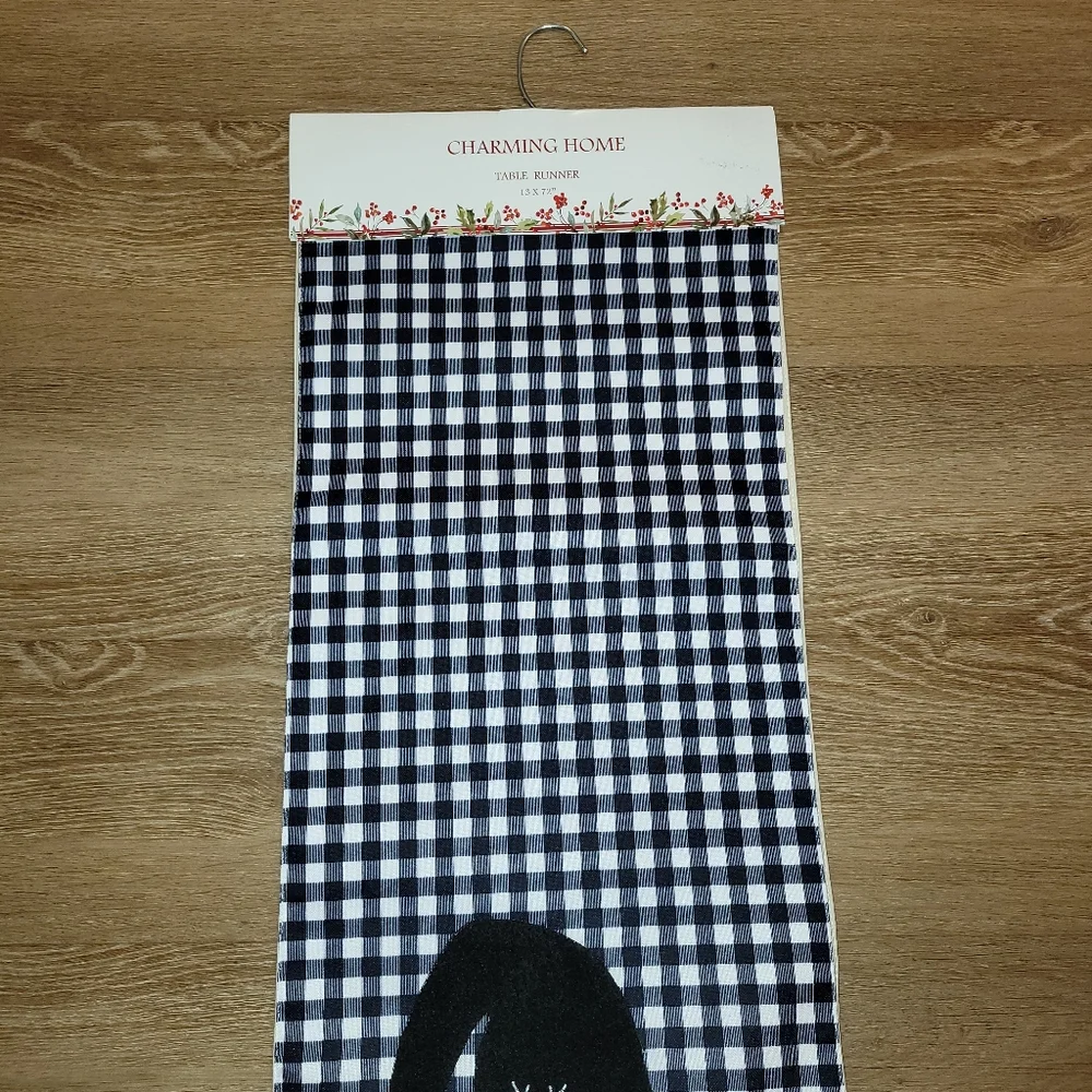 Houseful Joy Christmas Holiday Decorative Table Runner Cloth 13 x 72 inch New